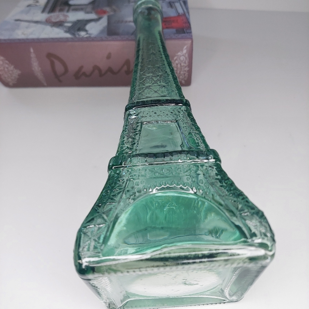 Wards Glass  Eiffel Tower Decanter Bottle - 10.5 Inch - Picture 7 of 7